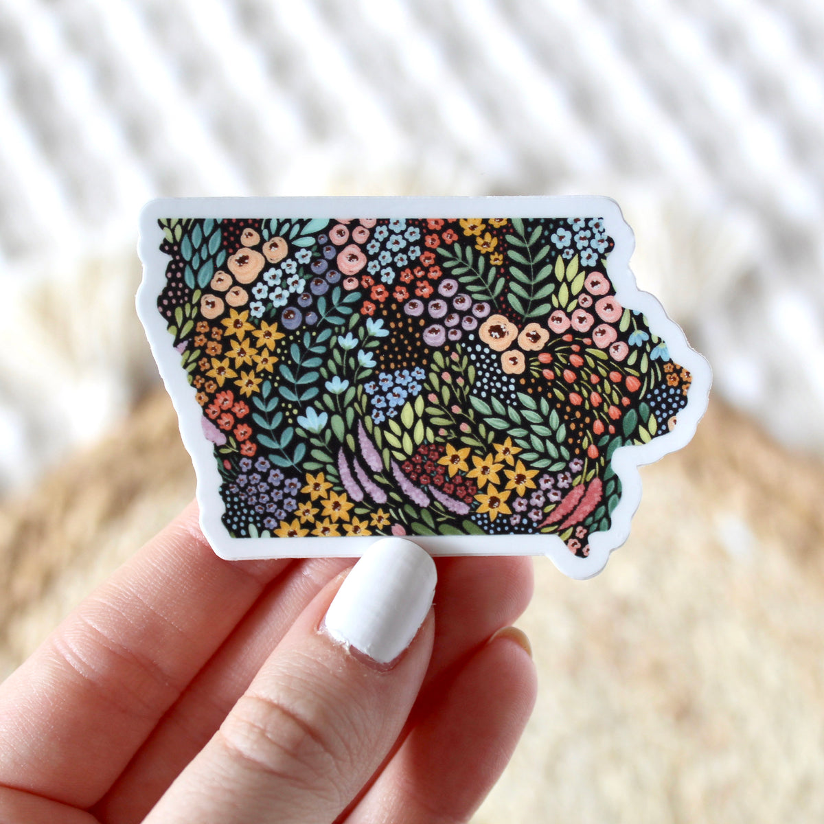 Waterproof Vinyl State Sticker, 2.75x1.75"