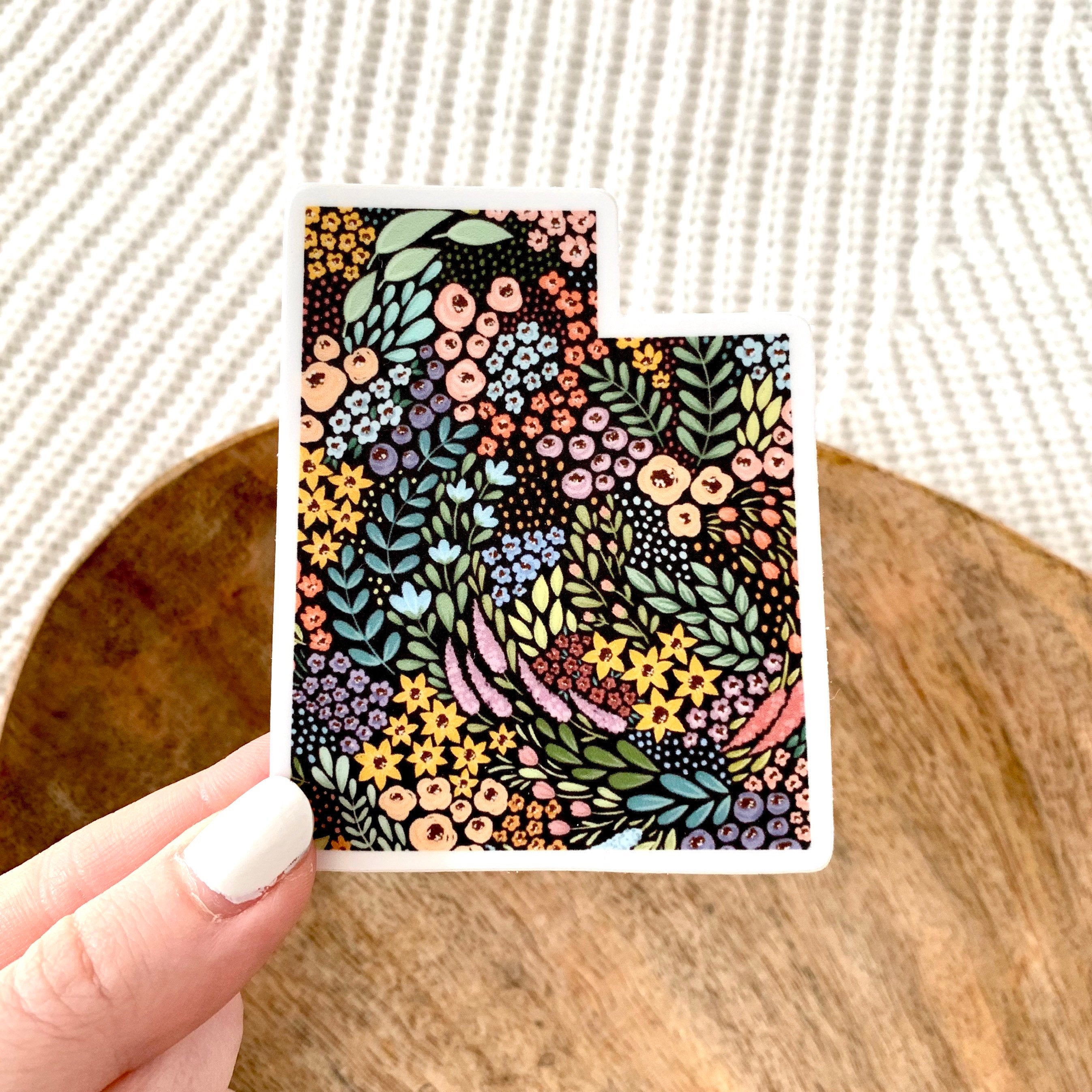 Waterproof Vinyl State Sticker, 3x2.5"