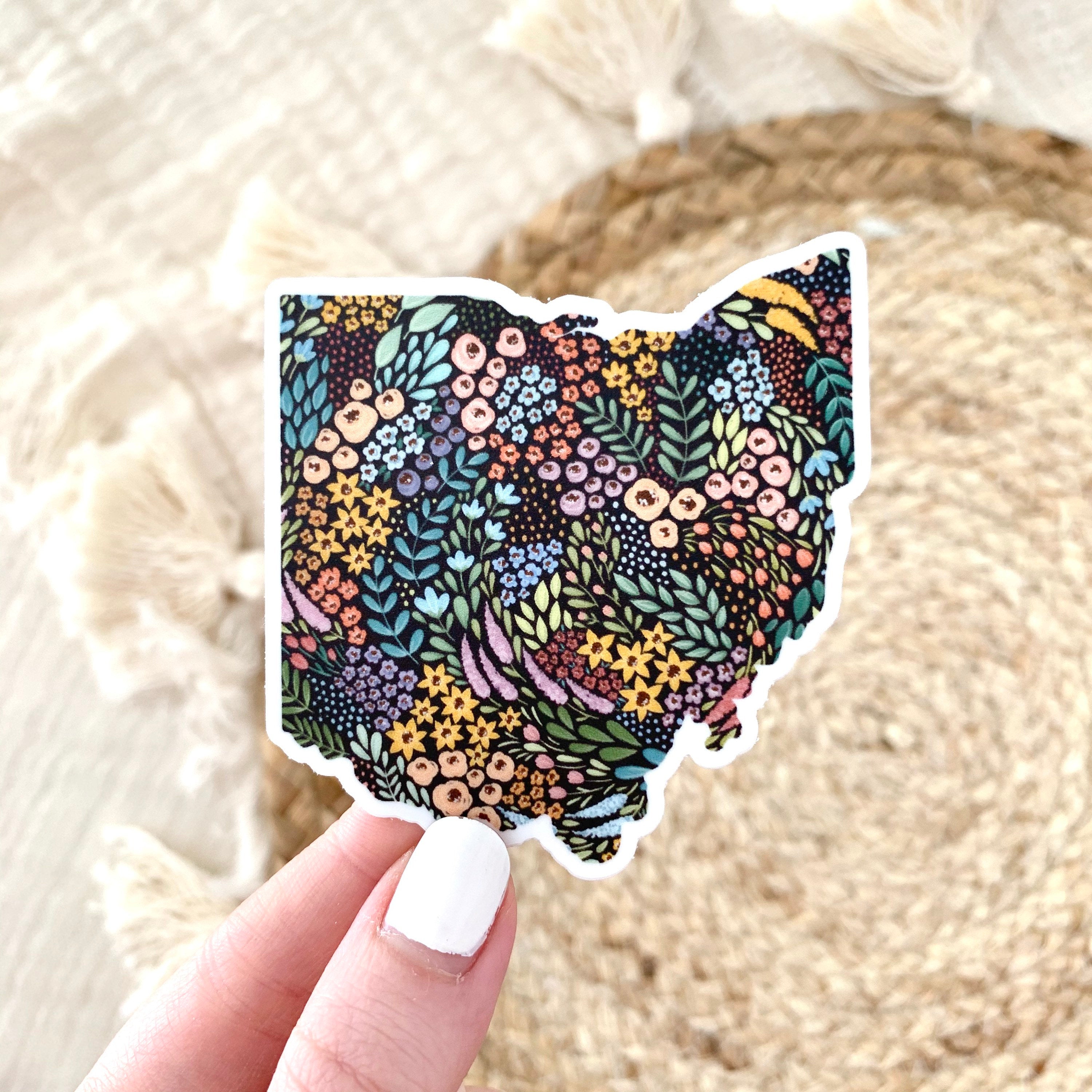 Waterproof Vinyl State Sticker, 3x2.5"