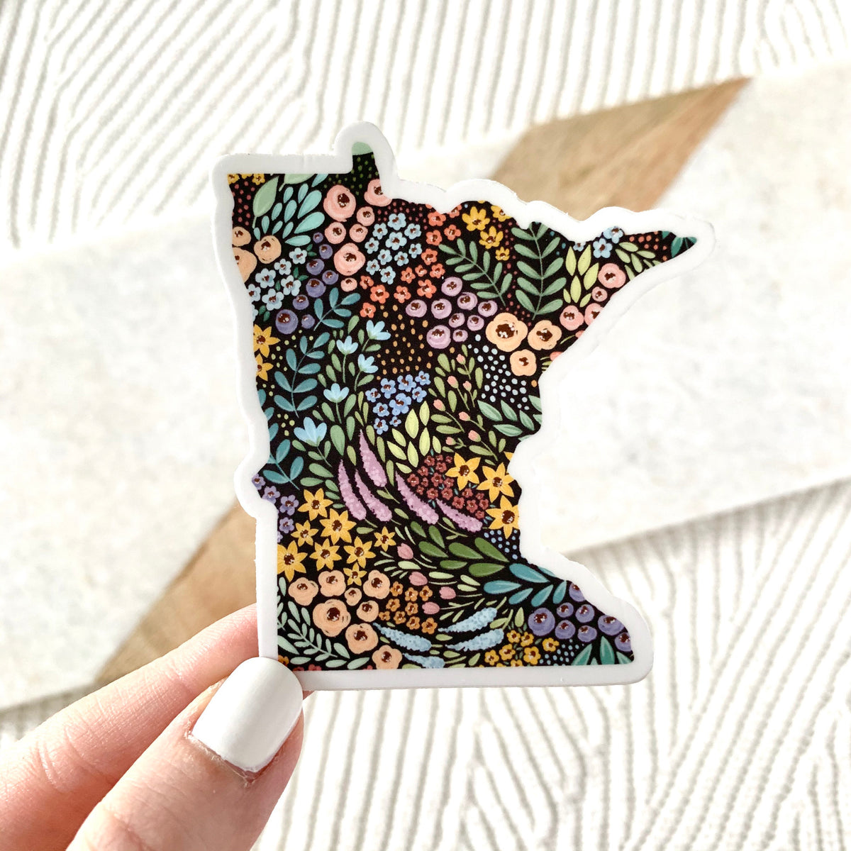 Waterproof Vinyl State Sticker, 3x2.75"