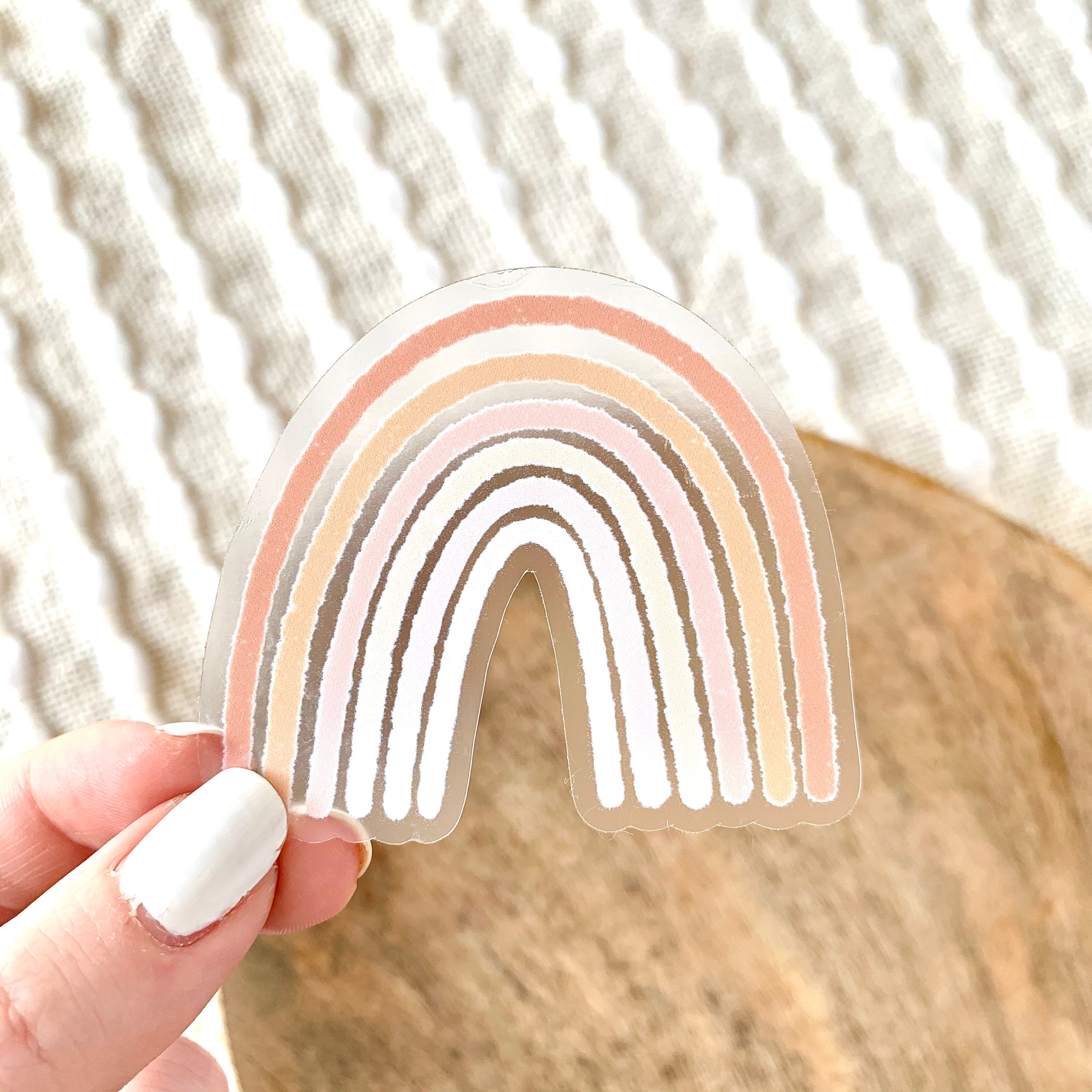 Clear Waterproof Vinyl Sticker, 2.5x2.5"