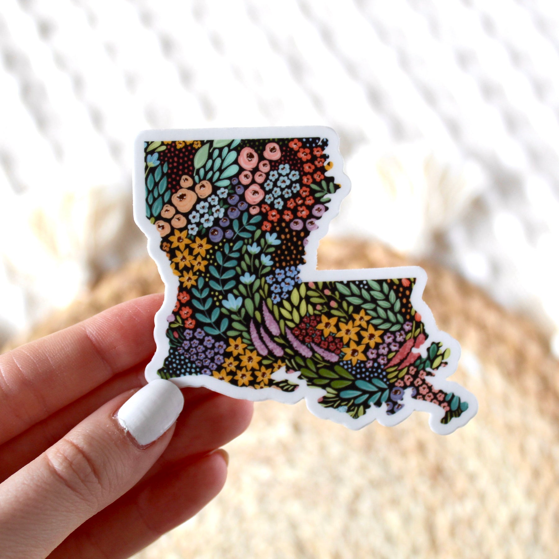 Waterproof Vinyl State Sticker, 2.75x2.5