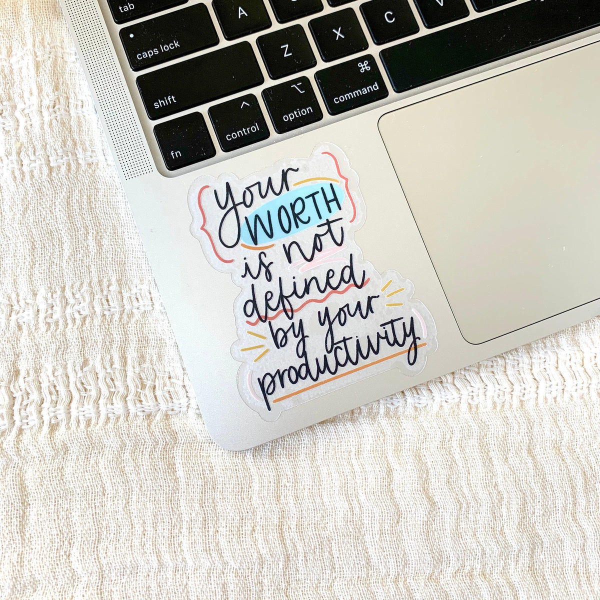 Clear Waterproof Vinyl Sticker, 3.5x2.75"
