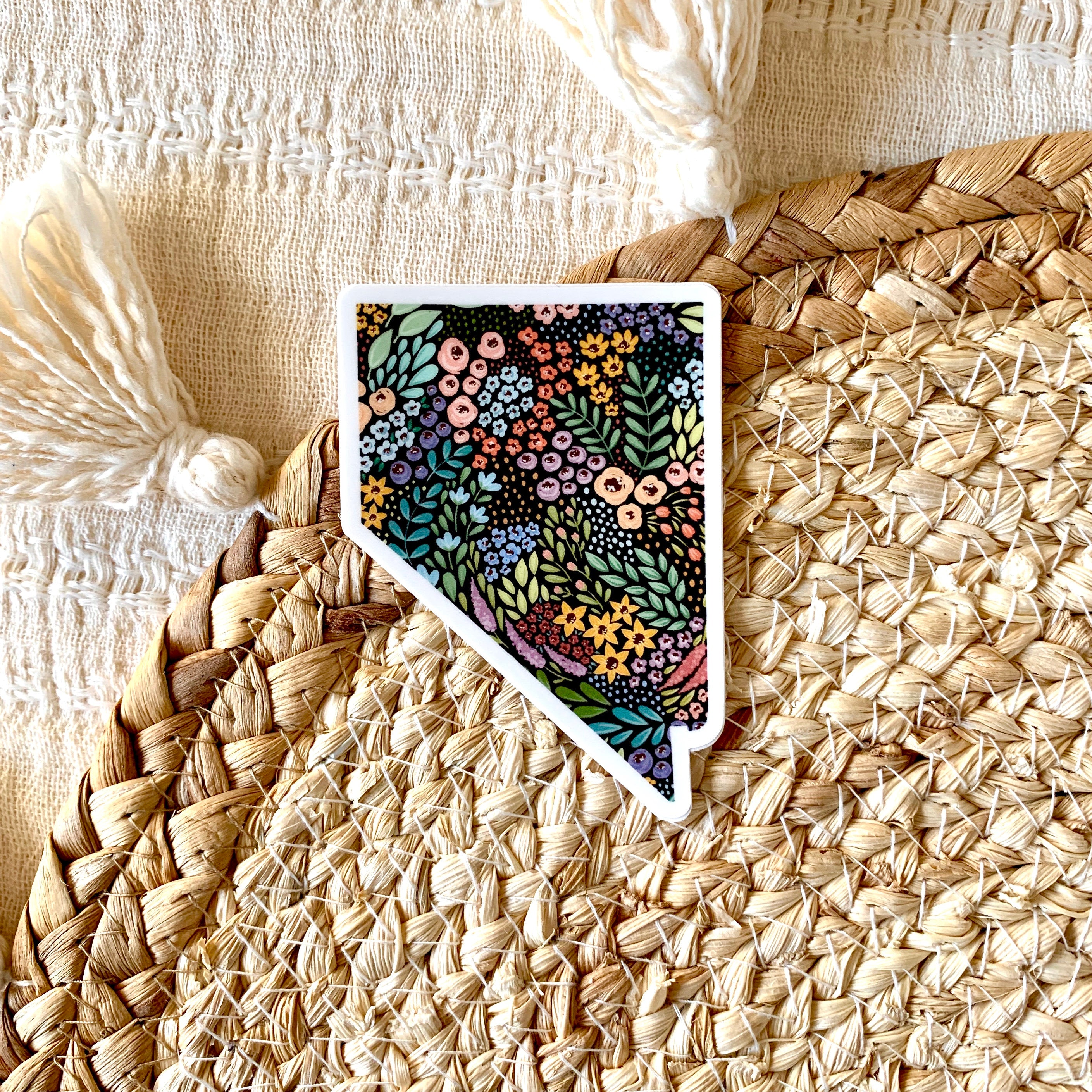 Waterproof Vinyl State Sticker, 3x2"