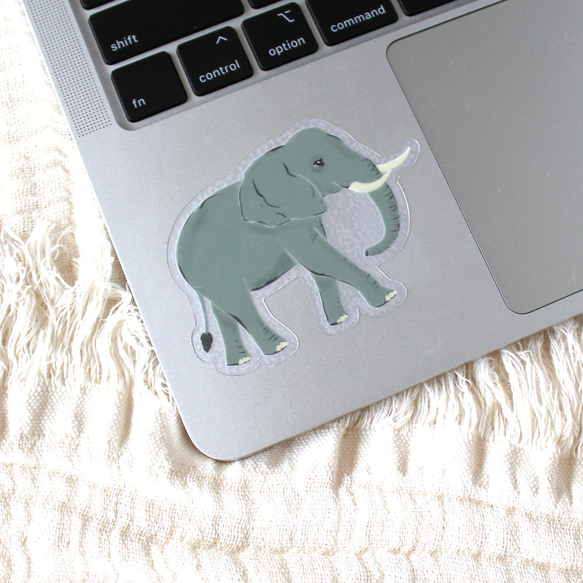 Clear Waterproof Vinyl Sticker, 3x2.5"