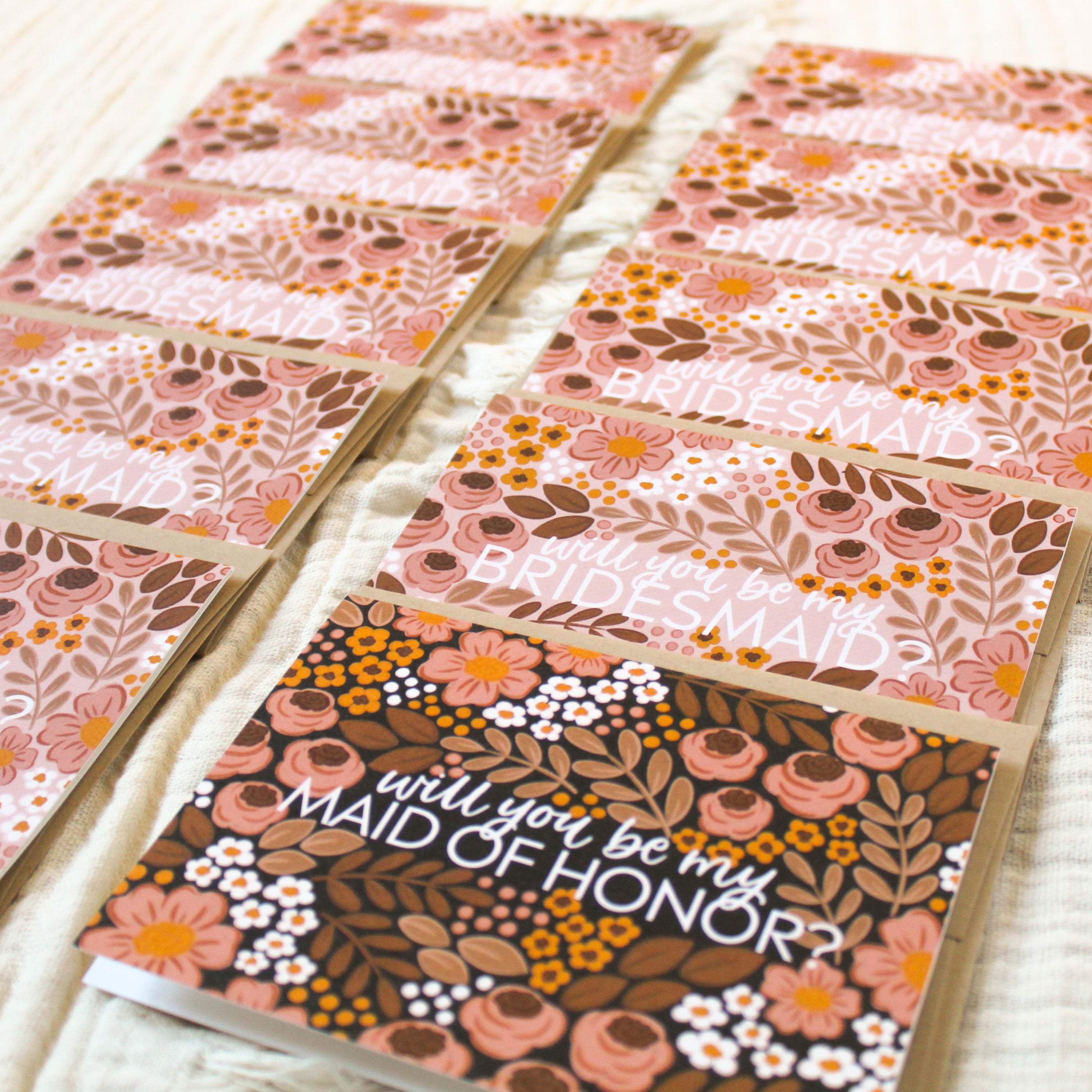 Set of 10 Bridesmaid Proposal Cards